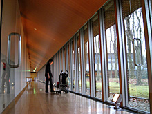 a corridor of museum