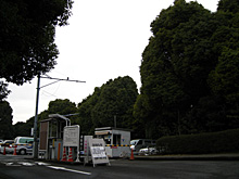 The parking lot of Kitanomaru Park